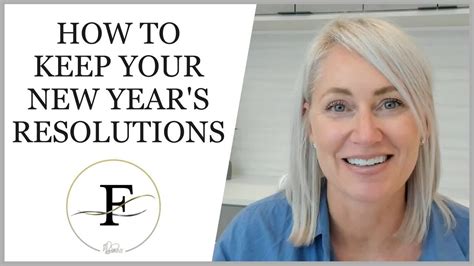 How To Keep Your New Year S Resolutions Youtube