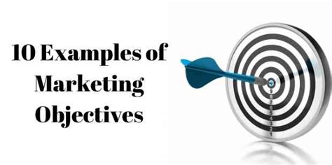 10 Examples Of Marketing Objectives Verveonlinemarketing