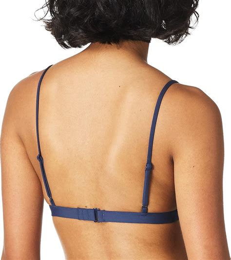 Roxy Womens Beach Classics Fixed Tri Bikini Top Mood Indigo