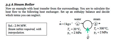 Solved A Steam Boiler Now An Example With Heat Transfer Chegg