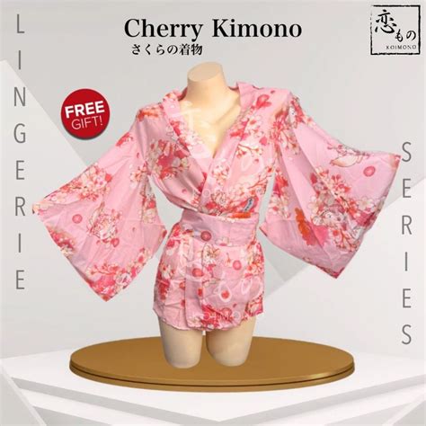 Koimono Bow Bandeau Kimono Sexy Lingerie Kimono Costume Japanese