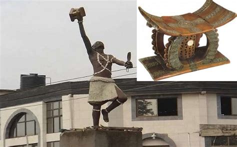 Golden Stool Of Ashanti People And Legend Of The Black Cloud Appearing