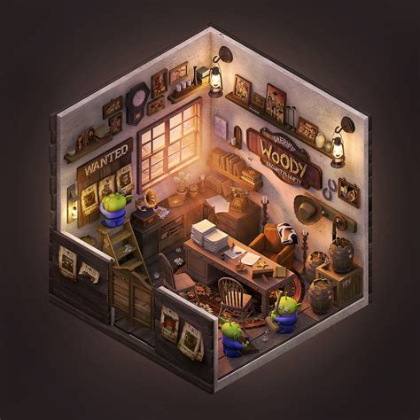 Home Img In Isometric Art D Illustration House Design