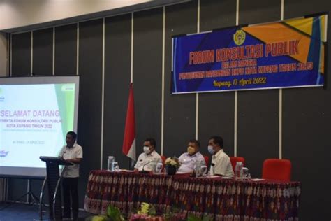 Sekda Kota Kupang Buka Forum Konsultasi Publik Penyusunan Rancangan