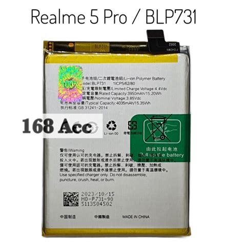 Jual Baterai Batre Original Realme 5 Pro BLP731 Battery Batrai Shopee