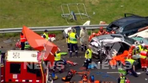 Vic Traffic Calder Hwy Truck Crash Causing Serious Delays At Diggers