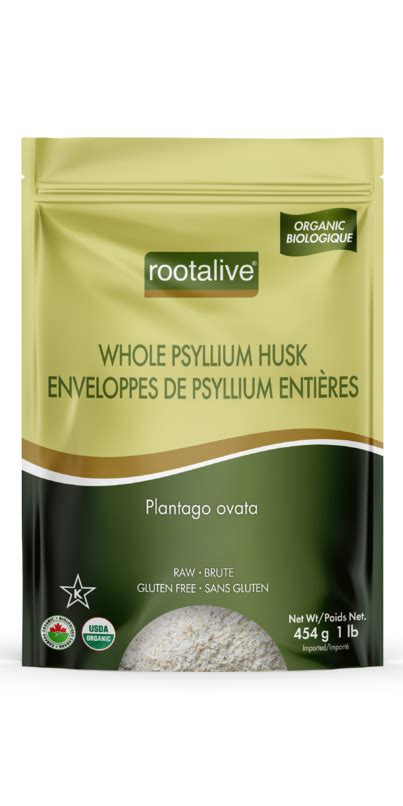 Buy Rootalive Organic Whole Psyllium Husk At Wellca Free Shipping