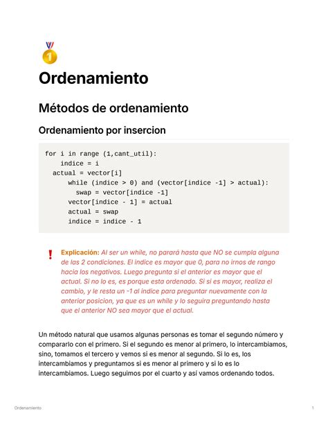 SOLUTION Algoritmos De Ordenamiento Programacion Studypool