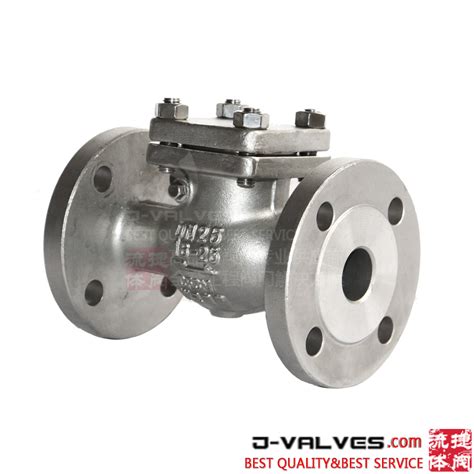 DIN Standard CF3M PN16 PN25 Stainless Steel Flange End Swing Check