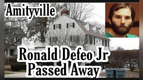 Ronald Defeo Jr Passed Away In Prison Youtube