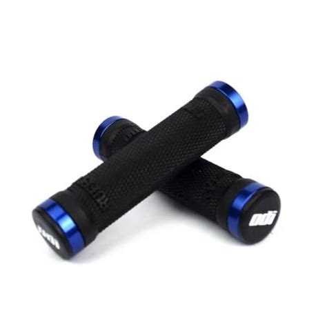 ODI MTB Ruffian No Flange Lock On Grip 130 Mm Blauw Flow BMX Winkel