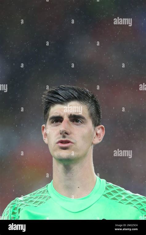 Thibaut Courtois Of Belgium During The Uefa Euro Quarter Final