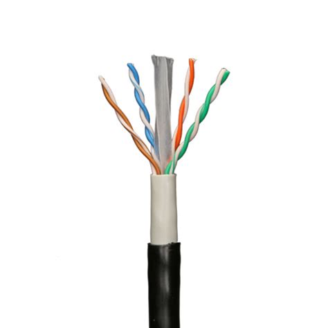 Solid Cable 500m Black Cat6 Pe External Uutp Netshop