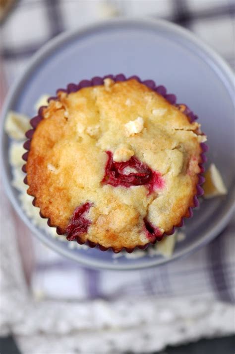 Muffins Aux Canneberges Et Chocolat Blanc