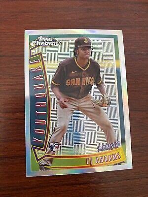 Topps Chrome Sonic Cj Abrams Youthquake Yq Ebay