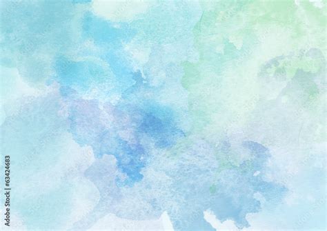 Beautiful Blue Watercolor Background Stock Photo | Adobe Stock