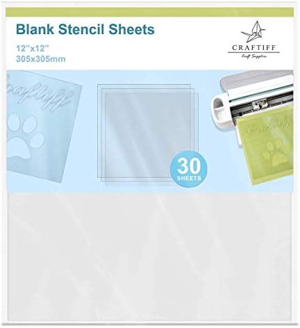 16 PCS 6 Mil Blank Stencil Material Clear Mylar Template Sheets 12