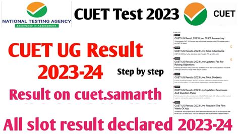 Cuet Ug Result आ गया Cuet Ug Result 2023 Cuet Entrance Result 2023 Cuet