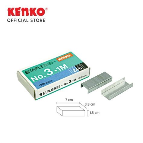 Jual ISI STAPLES NO 3 1M KENKO REFILL STAPLER Shopee Indonesia