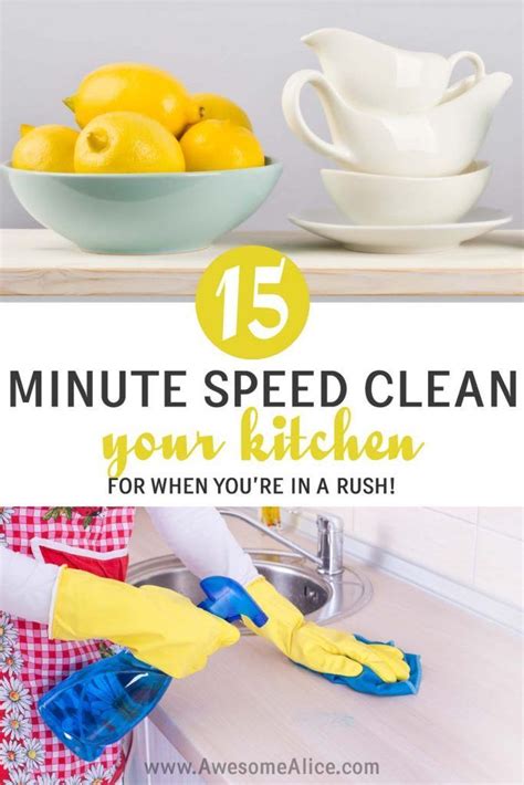 Speed Clean Your Kitchen In 15 Minutes Clean Your Kitchen Fast How