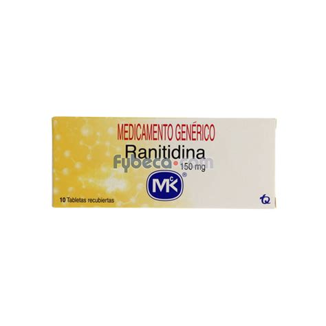 Ranitidina Mk Tabs 150 Mg C 10 Suelta Fybeca