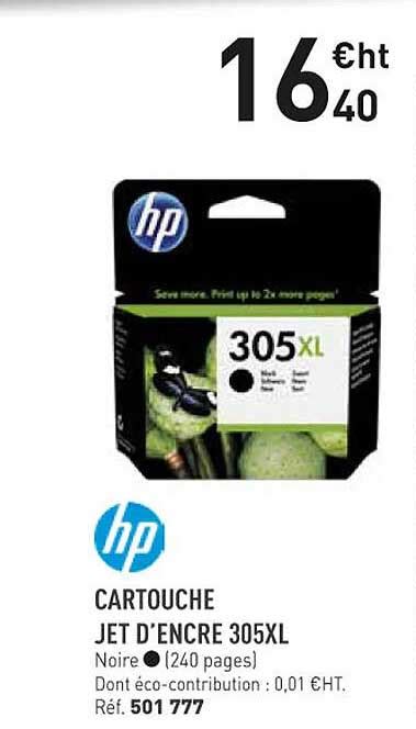 Promo Hp Cartouche Jet D Encre Xl Chez Hyperburo Icatalogue Fr