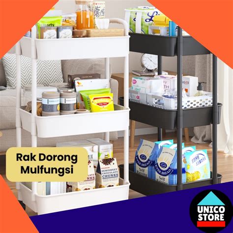 Jual Rak Troli Susun Serbaguna Rak Dapur Rak Salon Rak Kamar Mandi