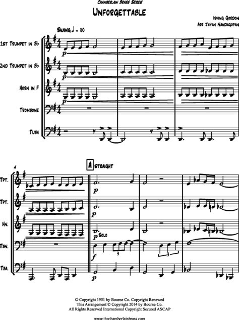 Brass Quintet Sheet Music