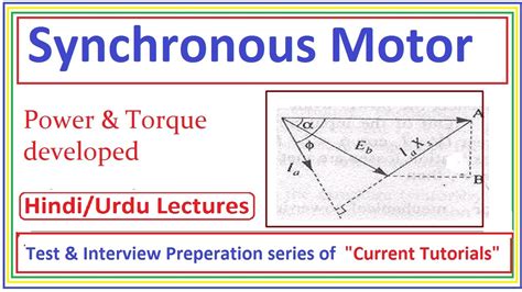 Synchronous Motor Power And Torque Equations Power Developed Torque