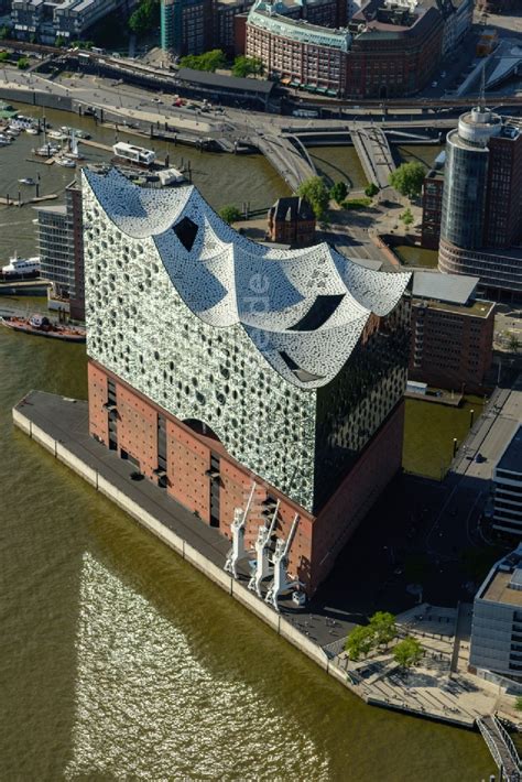 Hamburg Von Oben Konzerthaus Elbphilharmonie In Hamburg