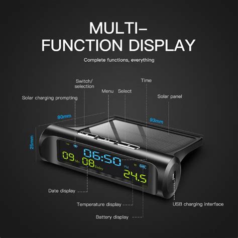 Digitale Klok Premium Lcd Mini Auto Digitale Klok Grandado