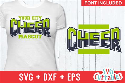 Cheer SVG | Cheer Template 0019 | Shirt Design (275061) | Cut Files ...