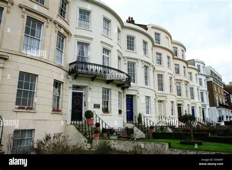 Row Of Georgian Terraced Houses Herne Bay Kent Uk Stock Photo Alamy