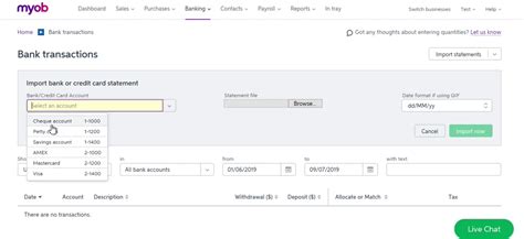 Import A QIF OFX File Into MYOB ProperSoft Support