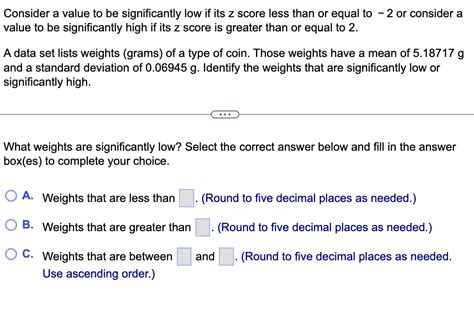 Solved Consider A Value To Be Significantly Low If Its Z Chegg