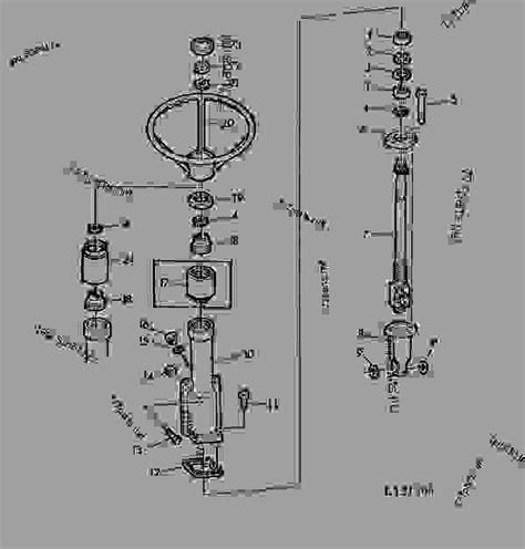 Manual Steering Steering Column 1 Tractor John Deere 2040 Tractor