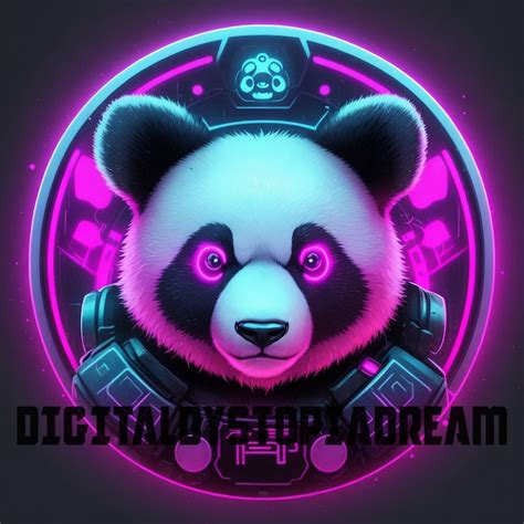 Cyberpunk Panda Bears Twitch Sub And Bit Badges For Streamers Vtuber