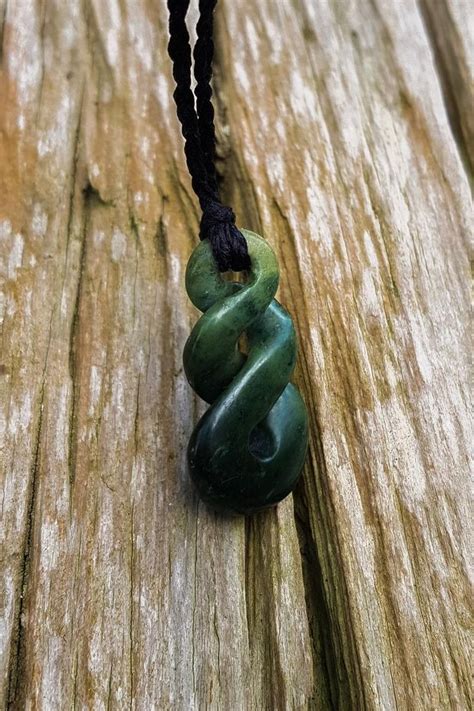 POUNAMU New Zealand Jade INFINITY Necklace Hand Made Etsy New Zealand