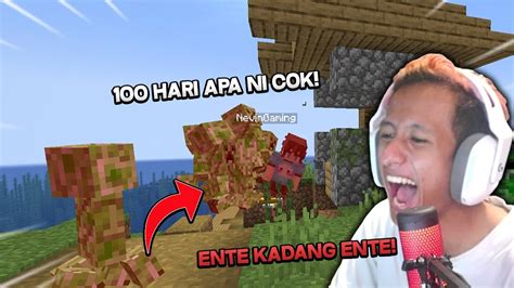 Gw Ajak NevinGamingYT TAMATIN 100 HARI DIMINECRAFT TAPI GW PRANK