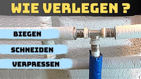 Wasserleitung Verlegen Verl Ngern Pressfitting T St Ck Mit Alu