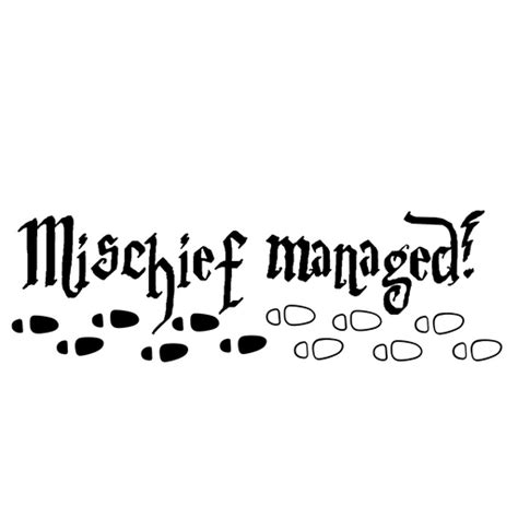 Harry Potter Mischief Managed Sticker - Sticker Mania