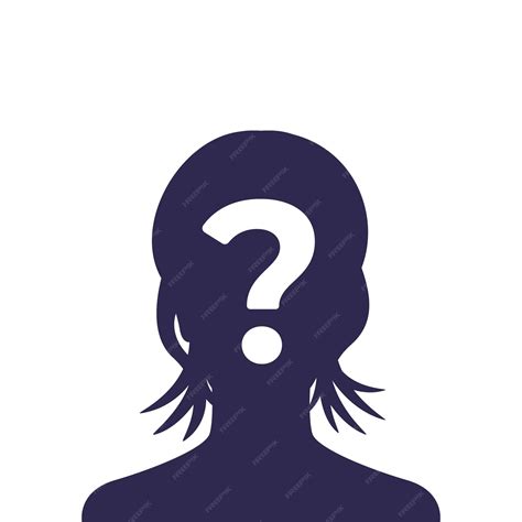 Premium Vector | Unknown person female 