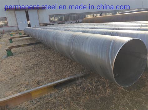 Natural Oil Gas Pipeline ASTM API5l Spiral Welded Steel Pipe SSAW