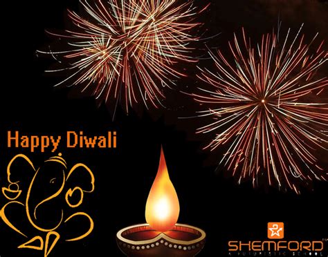 Happy Diwali Greeting Cards With An Elephant And Firework