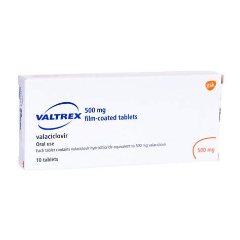 Buy Valtrex 500mg Tablets For Herpes £39 99 Medicine Direct