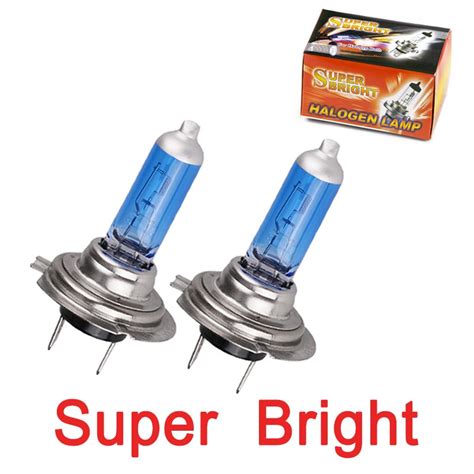 Pcs H Super Bright White Fog Halogen Bulb W Car Head Light Lamp W