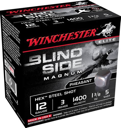 Winchester Ammunition Sbsph1235 Blind Side Magnum Pheasant 12 Gauge 3 1