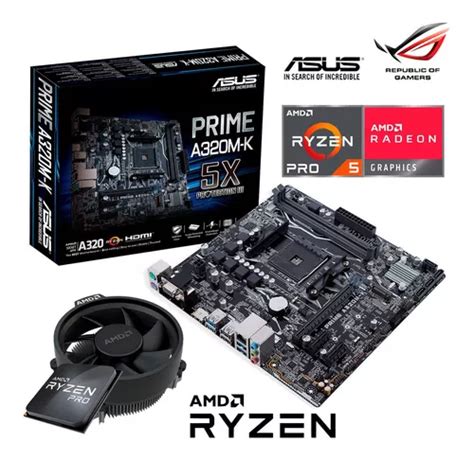 Kit Actualizacion Gamer Amd Ryzen 5 Pro 4650gmb Asus Prime