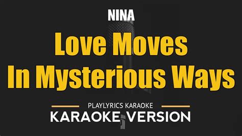 Love Moves In Mysterious Ways Nina Hd Karaoke Youtube