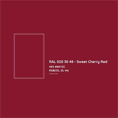 Ral Sweet Cherry Red Complementary Or Opposite Color Name